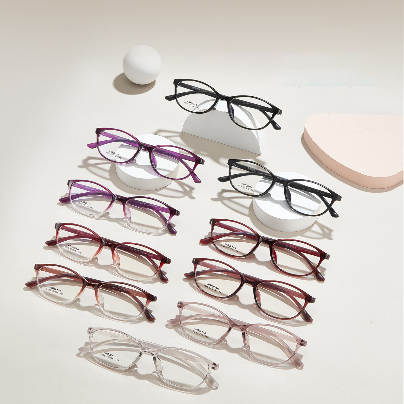 Rám 3526 Cat-Eye Vhodné pre okuliare TR90